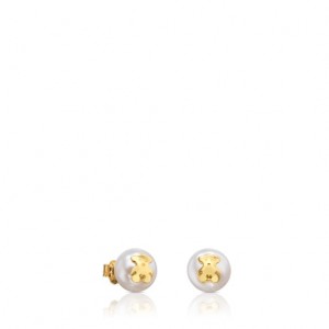 Tous Tous Bear Pearl Women's Earrings 18k Gold | QJR359826 | Usa