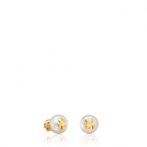 Tous Tous Bear Pearl Women's Earrings 18k Gold | LAC761329 | Usa