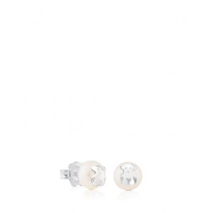 Tous Tous Bear Pearl Women's Earrings Silver | XPW734509 | Usa