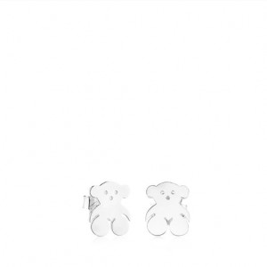 Tous Tous Bear Small Women's Earrings Silver | YXV351426 | Usa