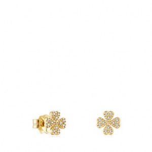 Tous Tous Good Vibes Small Women's Earrings 18k Gold | ZVM423186 | Usa