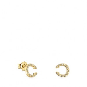 Tous Tous Good Vibes Small Women's Earrings 18k Gold | JKH798453 | Usa