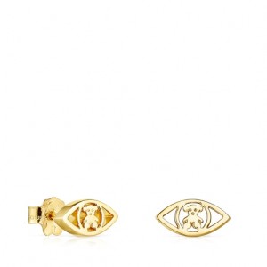 Tous Tous Good Vibes Women's Earrings 18k Gold | RQI067854 | Usa