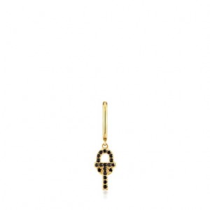 Tous Tous Manifesto Hoop Women's Earrings 18k Gold | DIJ785630 | Usa