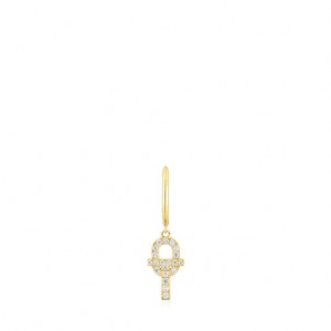 Tous Tous Manifesto Individual Women's Earrings 18k Gold | YOR521403 | Usa