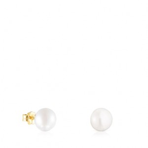 Tous Tous Pearls Pearl Women's Earrings 18k Gold | CLD678931 | Usa