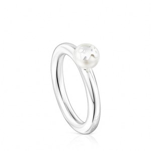 Tous Tous Pearls Small Women's Rings Silver | SNQ159384 | Usa