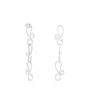 Tous Tsuri Long Women's Earrings Silver | VFG607915 | Usa