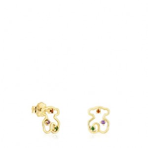 Tous Tsuri Small Women's Earrings 18k Gold | DYM421689 | Usa