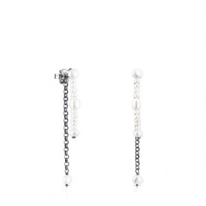 Tous Virtual Garden Long Women's Earrings Silver | NKL243671 | Usa