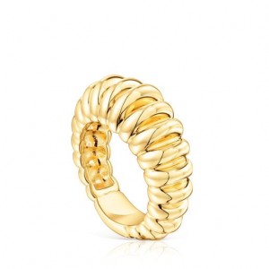 Tous Virtual Garden Medium Women's Rings 18k Gold | DAX716452 | Usa