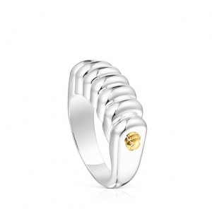 Tous Virtual Garden Medium Women's Rings 18k Gold | LKQ487196 | Usa