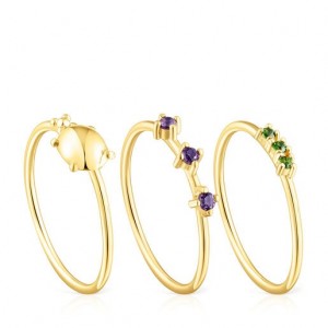 Tous Virtual Garden Small Women's Rings 18k Gold | CWB948075 | Usa