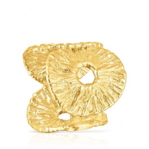 Tous Wicker Medium Women's Rings 18k Gold | RGD179403 | Usa