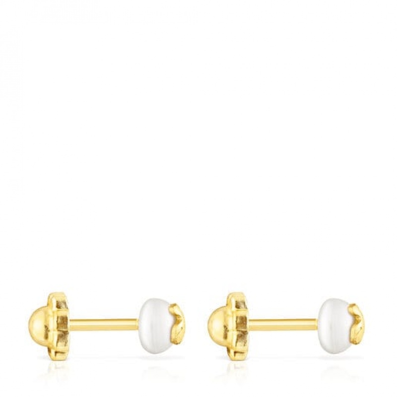 Tous Baby Tous Pearl Women's Earrings 18k Gold | JWC051947 | Usa