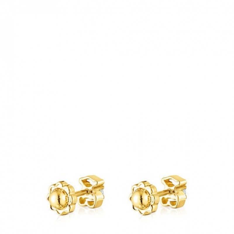 Tous Baby Tous Small Women's Earrings 18k Gold | HVZ803652 | Usa