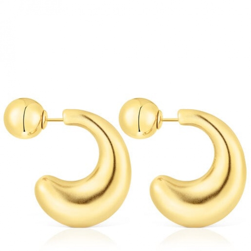 Tous Balloon Hoop Women's Earrings 18k Gold | LCJ497132 | Usa