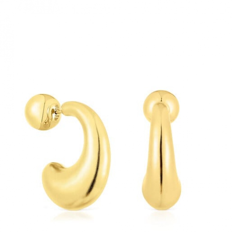 Tous Balloon Hoop Women\'s Earrings 18k Gold | LCJ497132 | Usa