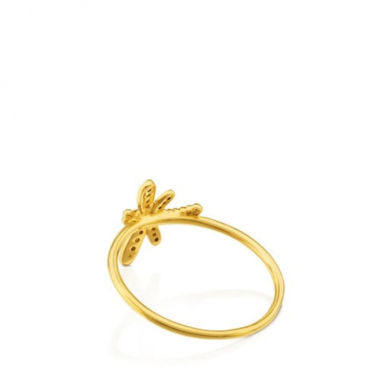 Tous Bera Diamond Women's Rings 18k Gold | GWK084215 | Usa