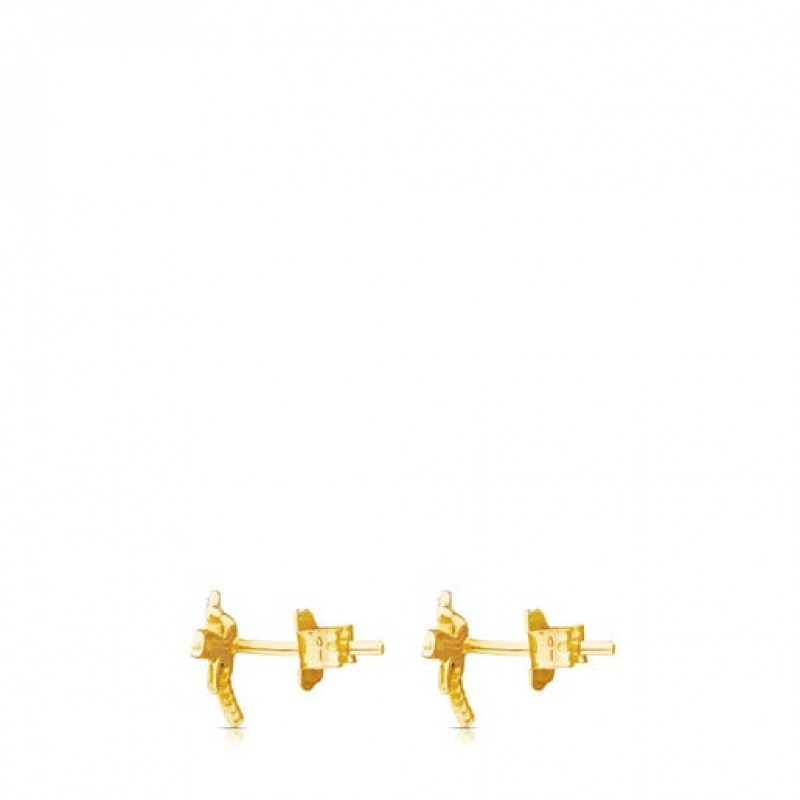 Tous Bera Small Women's Earrings 18k Gold | EBQ243618 | Usa