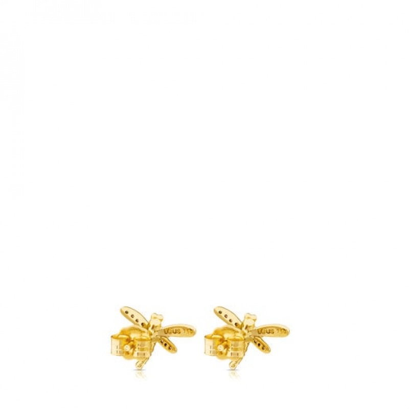 Tous Bera Small Women's Earrings 18k Gold | EBQ243618 | Usa