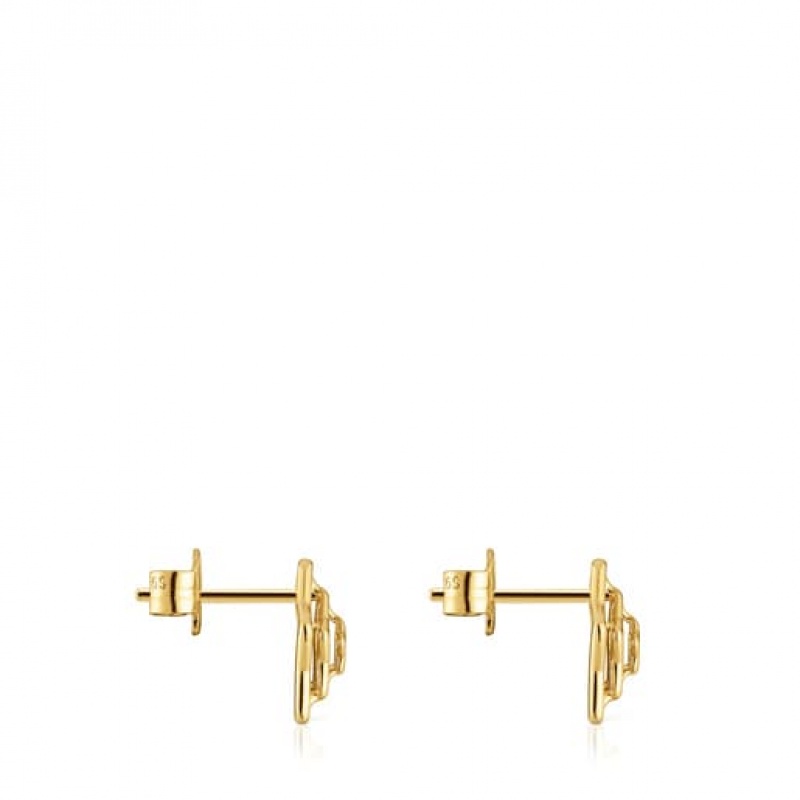 Tous Bickie Small Women's Earrings 18k Gold | QKF582031 | Usa