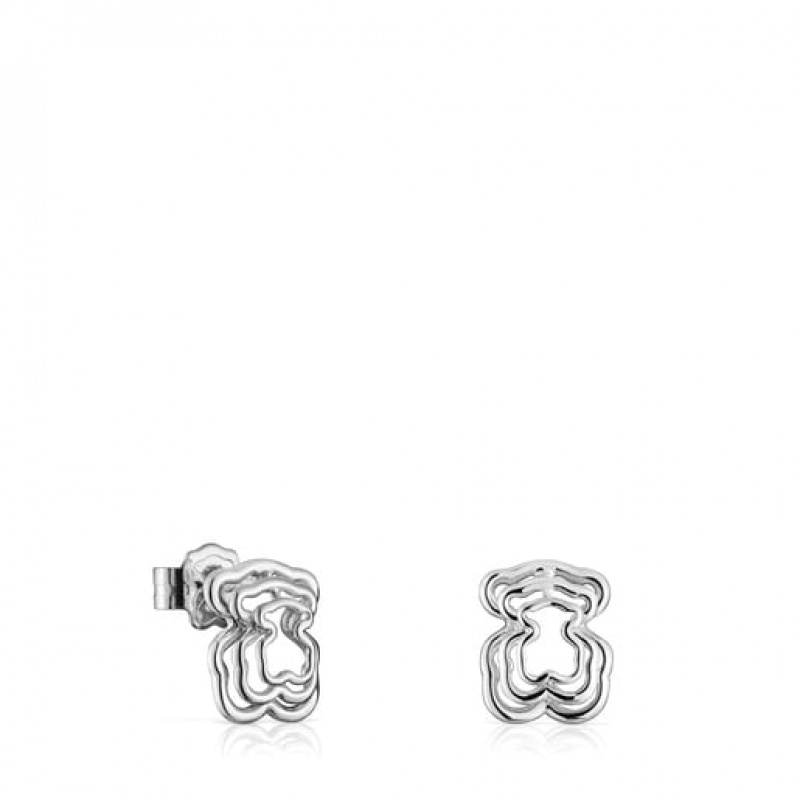 Tous Bickie Small Women\'s Earrings Silver | YWM790653 | Usa