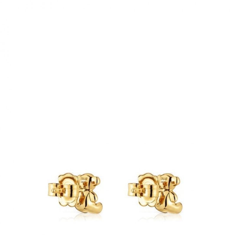 Tous Bold Bear Small Women's Earrings 18k Gold | DKH983062 | Usa