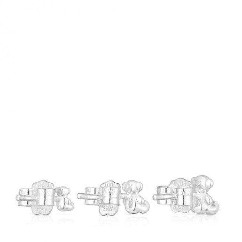 Tous Bold Bear Small Women's Earrings Silver | OKA147985 | Usa