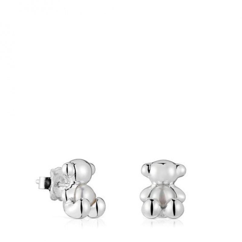 Tous Bold Bear Small Women\'s Earrings Silver | ZLS524903 | Usa