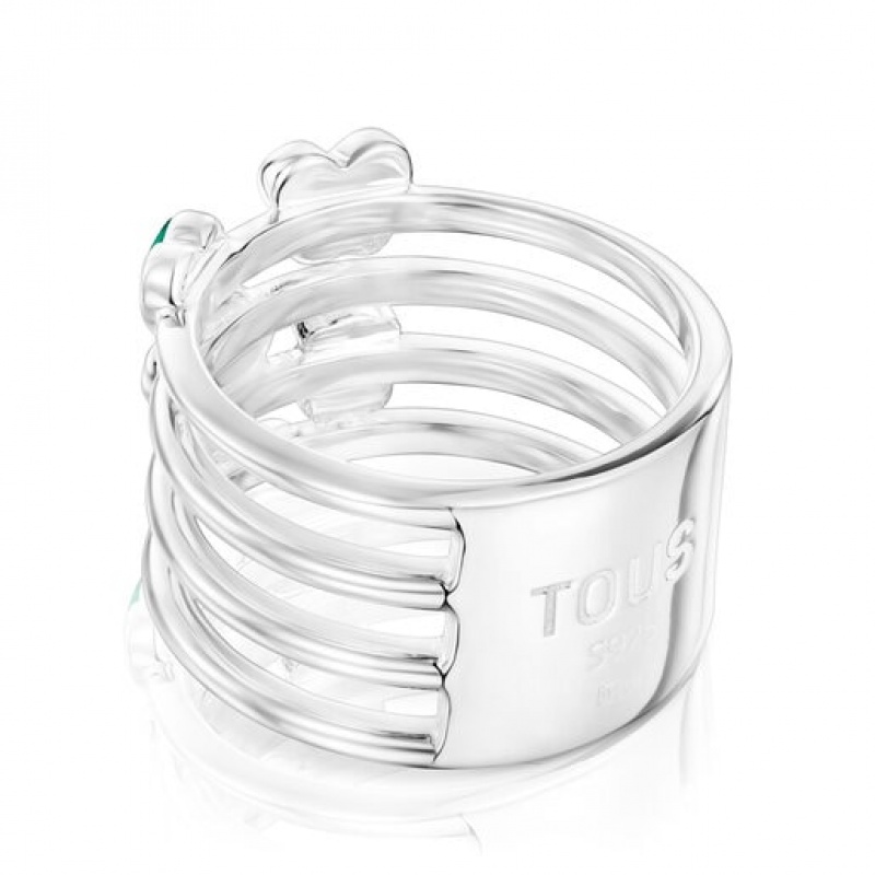 Tous Bold Motif Large Women's Rings Silver | OAP627315 | Usa