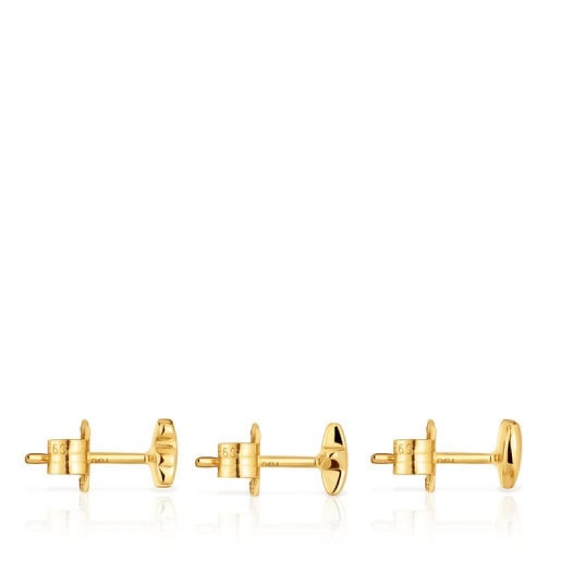 Tous Bold Motif Small Women's Earrings 18k Gold | GLM842639 | Usa