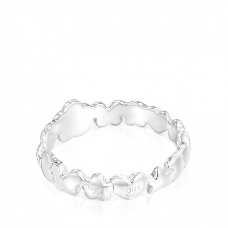 Tous Bold Motif Small Women's Rings Silver | DLS487256 | Usa