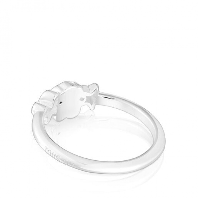 Tous Bold Motif Small Women's Rings Silver | RJM075692 | Usa