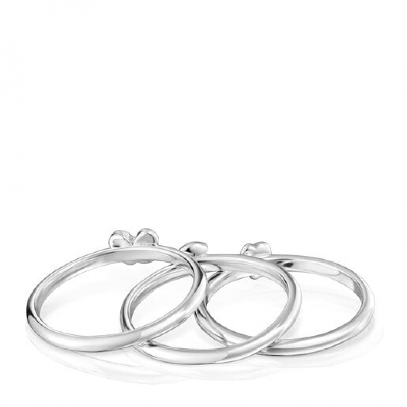 Tous Bold Motif Small Women's Rings Silver | EWZ236871 | Usa