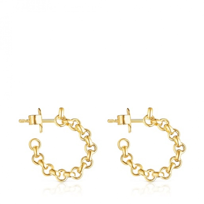 Tous Calin Hoop Women's Earrings 18k Gold | GMV092537 | Usa