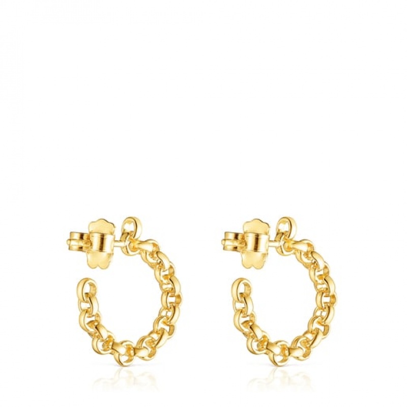 Tous Calin Hoop Women's Earrings 18k Gold | GMV092537 | Usa