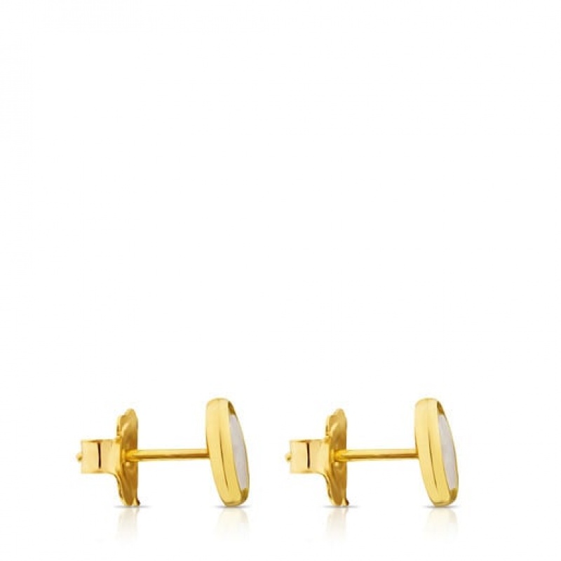 Tous Camee Small Women's Earrings 18k Gold | DNI439580 | Usa