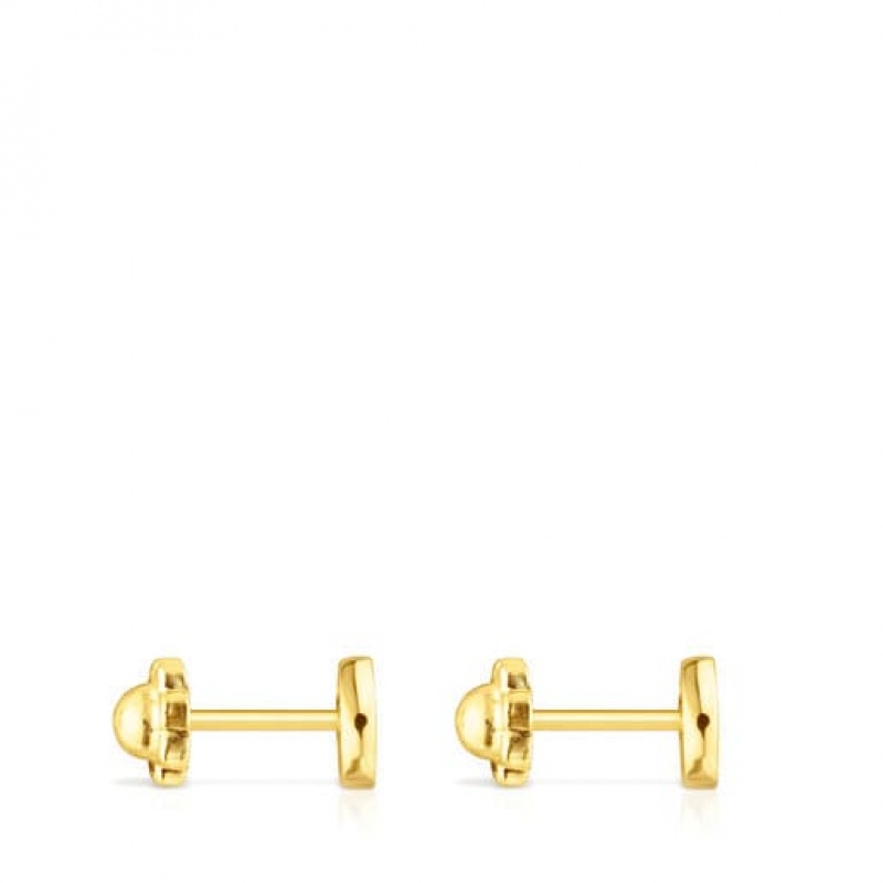 Tous Camee Small Women's Earrings 18k Gold | FHW807541 | Usa