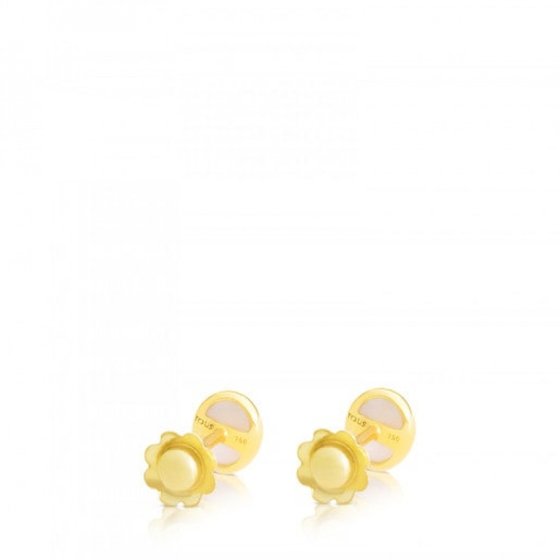 Tous Camee Small Women's Earrings 18k Gold | MZX972601 | Usa