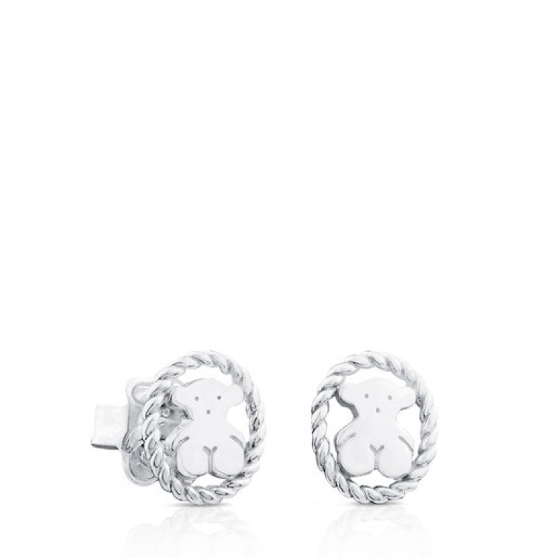 Tous Camee Small Women\'s Earrings Silver | UPW690823 | Usa