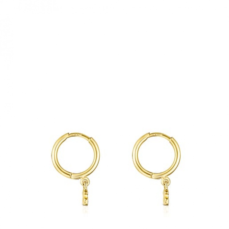 Tous Cool Joy Hoop Women's Earrings 18k Gold | YLS631205 | Usa