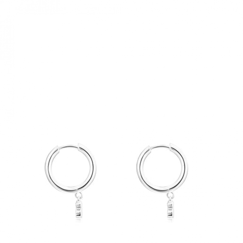 Tous Cool Joy Hoop Women's Earrings Silver | HIE206348 | Usa