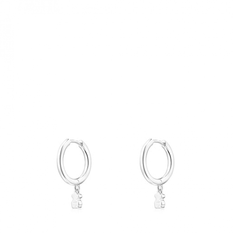 Tous Cool Joy Hoop Women's Earrings Silver | HIE206348 | Usa