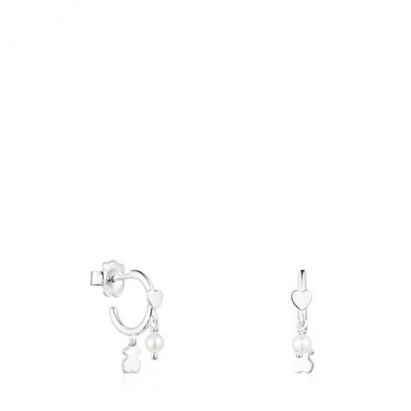 Tous Cool Joy Hoop Women\'s Earrings Silver | AQH108723 | Usa