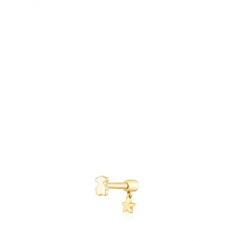 Tous Cool Joy Individual Women's Earrings 18k Gold | OQV419258 | Usa