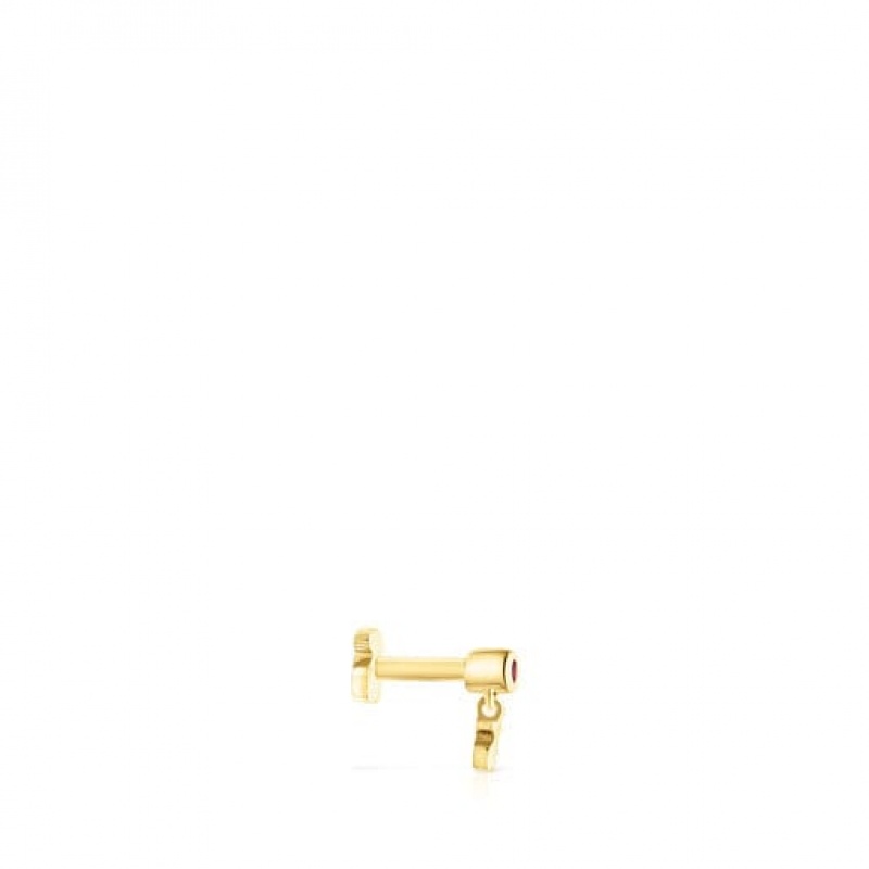 Tous Cool Joy Individual Women's Earrings 18k Gold | NSW976302 | Usa