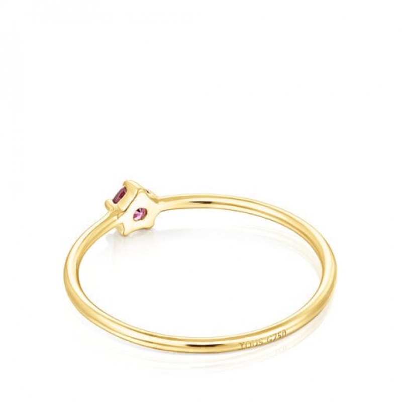 Tous Cool Joy Small Women's Rings 18k Gold | XBZ729104 | Usa