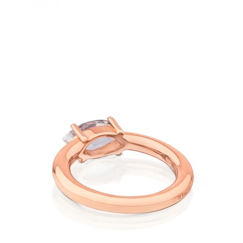 Tous Eklat Women's Rings 18k Gold | FQW917365 | Usa