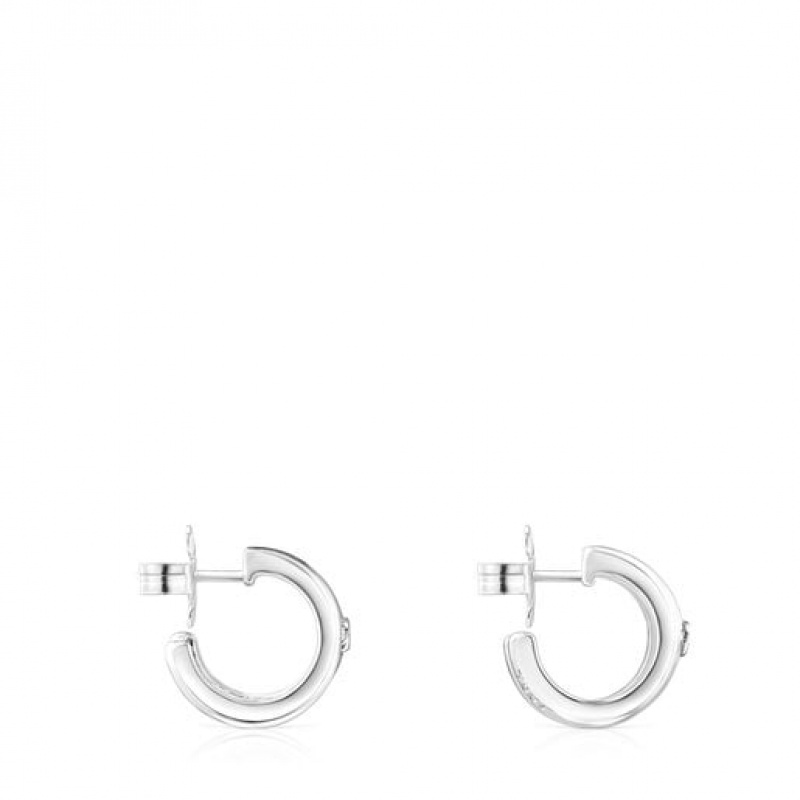 Tous Fellow Hoop Women's Earrings Silver | QGL430269 | Usa